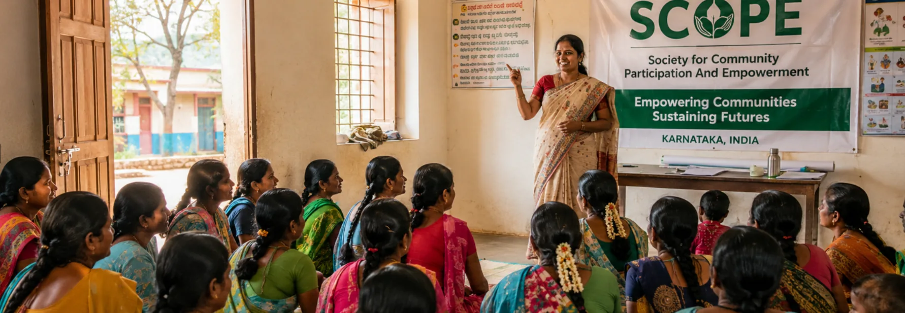 SCOPE community awareness session in a rural school setting