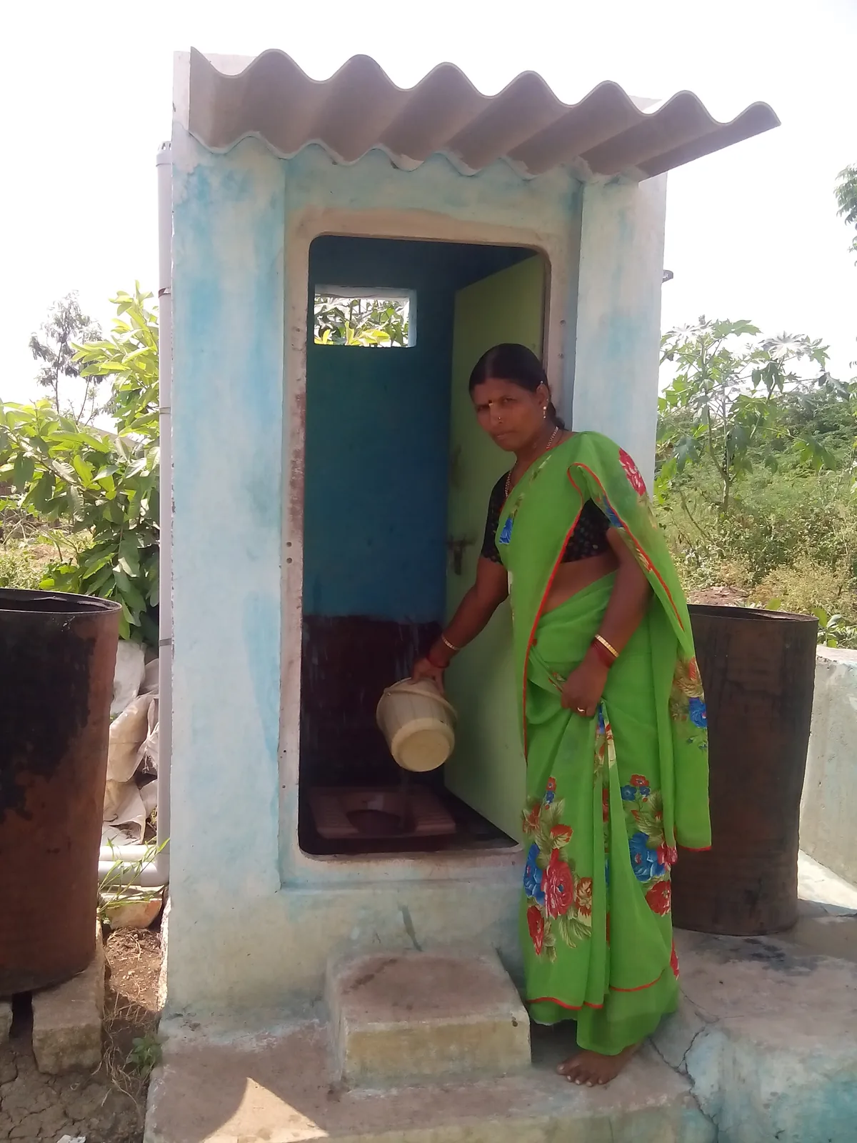 Household sanitation facility supported through programme work